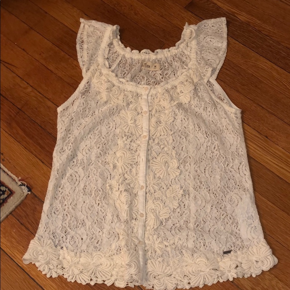 Medium Hollister lace shirt